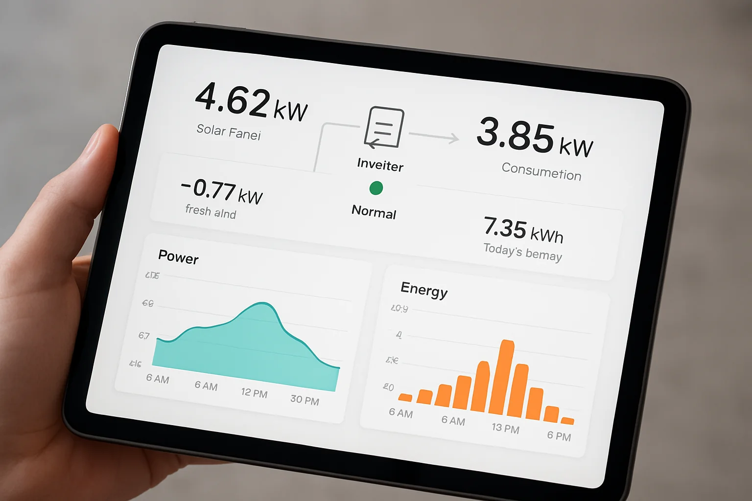 Cómo calcular la capacidad de batería para placas solares: de 5 kWh a 15 kWh Gráfica de consumo nocturno y nivel de carga para calcular la capacidad de batería para placas solares