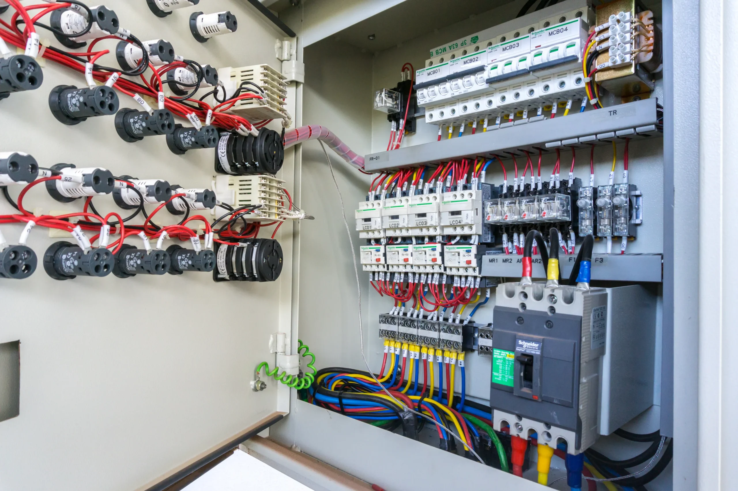 Cómo optimizar la potencia contratada para no pagar de más: tramos punta y valle Cuadro eléctrico doméstico y contador digital para optimizar la potencia contratada en punta y valle